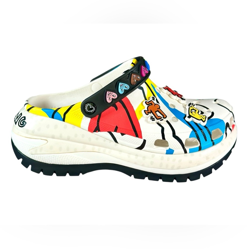 Rare Keith Haring X Crocs Mega Crush Log Limited Edition UNISEX - Picture 6 of 16